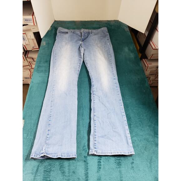 Levis 315 Jeans Size 32 Womens Blue Denim Pants Ladies Mid Rise Shaping Bootcut - Picture 1 of 15